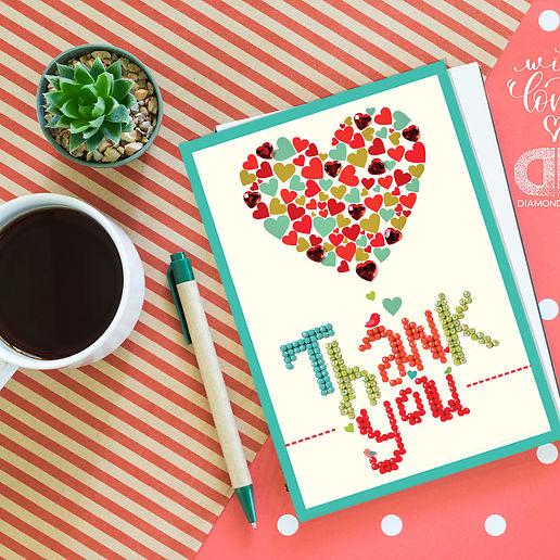 Thank You Heart Greeting Card